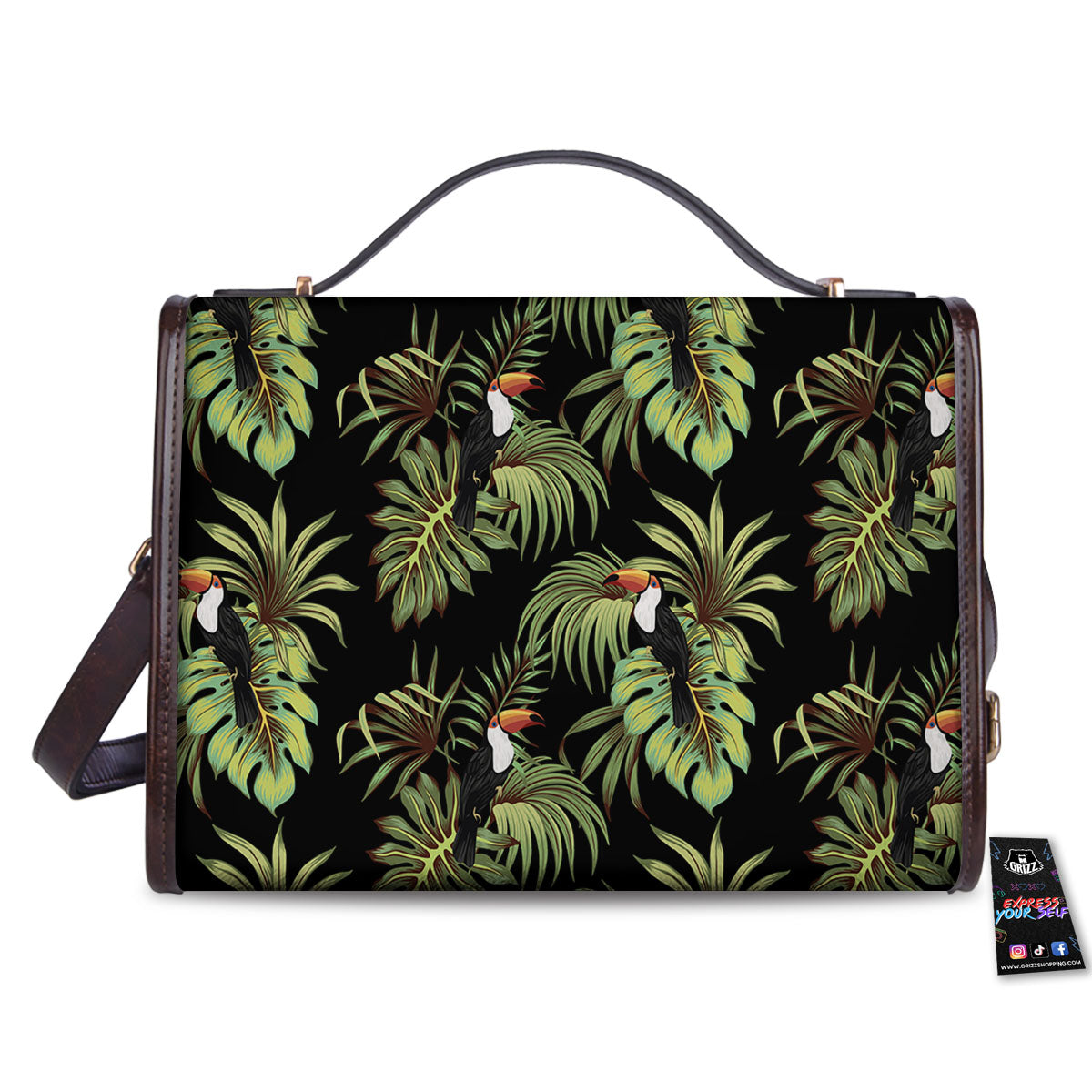 Toucan Vintage Print Pattern Women's Satchel Bag
