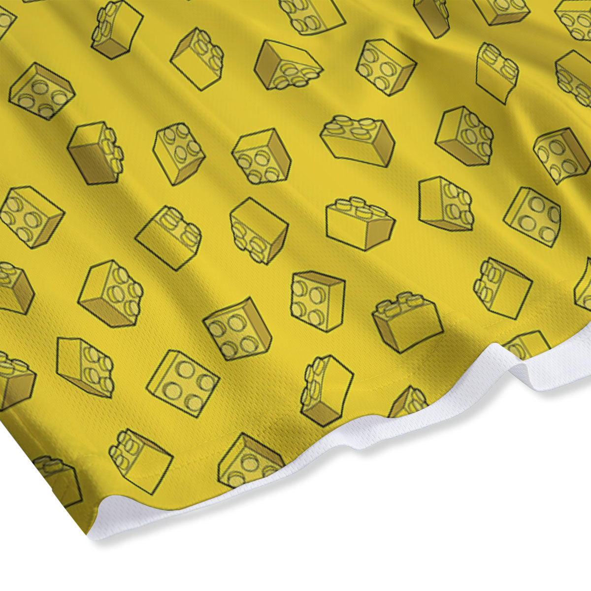 Toy Building Blocks Print Pattern Mesh Shorts-grizzshop