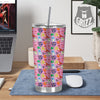 Toy Monster Cute Pink Print Pattern Tumbler-grizzshop