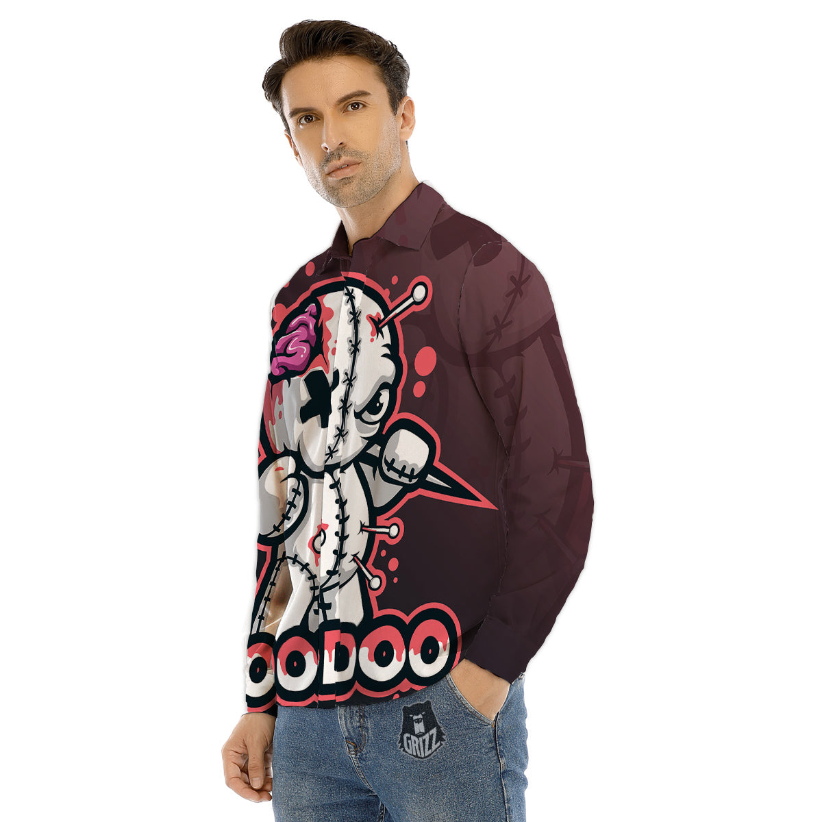 Toy Transport Cartoon Colorful Print Pattern Men's Dress Shirts-grizzshop
