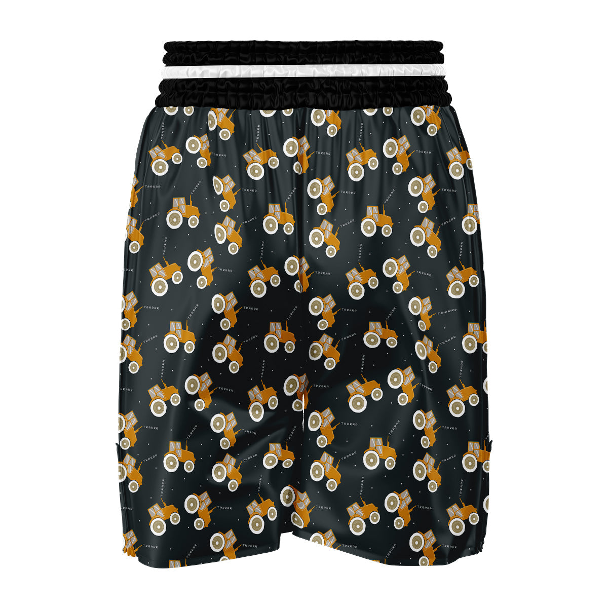 Tractor Hand Drawing Print Pattern Boxing Shorts-grizzshop