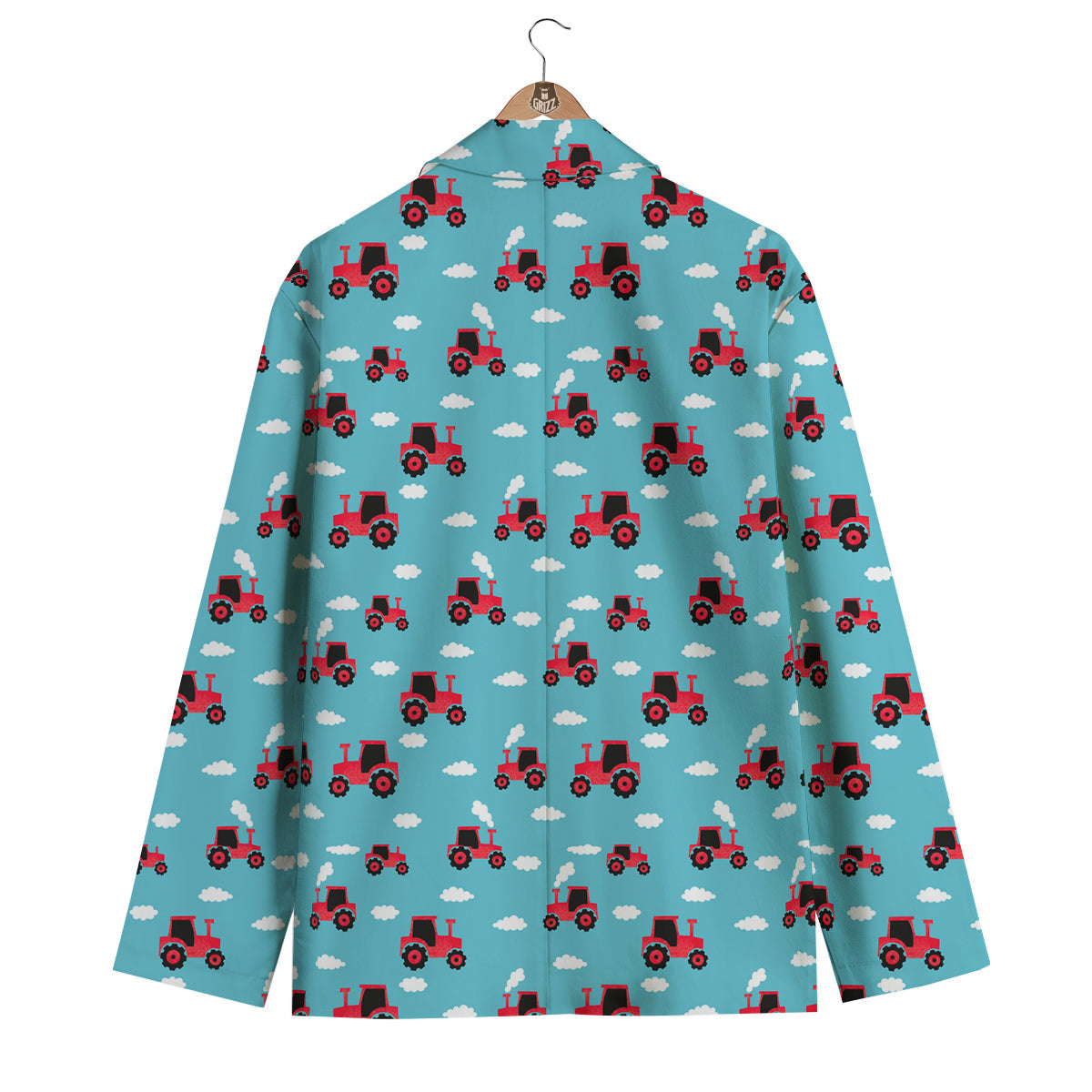 Tractor On Coud Print Pattern Men's Blazer-grizzshop