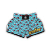 Tractor On Coud Print Pattern Muay Thai Boxing Shorts-grizzshop