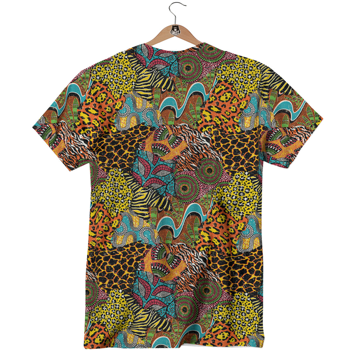 Traditional African And Wild Animal Skins Print Pattern T-Shirt-grizzshop