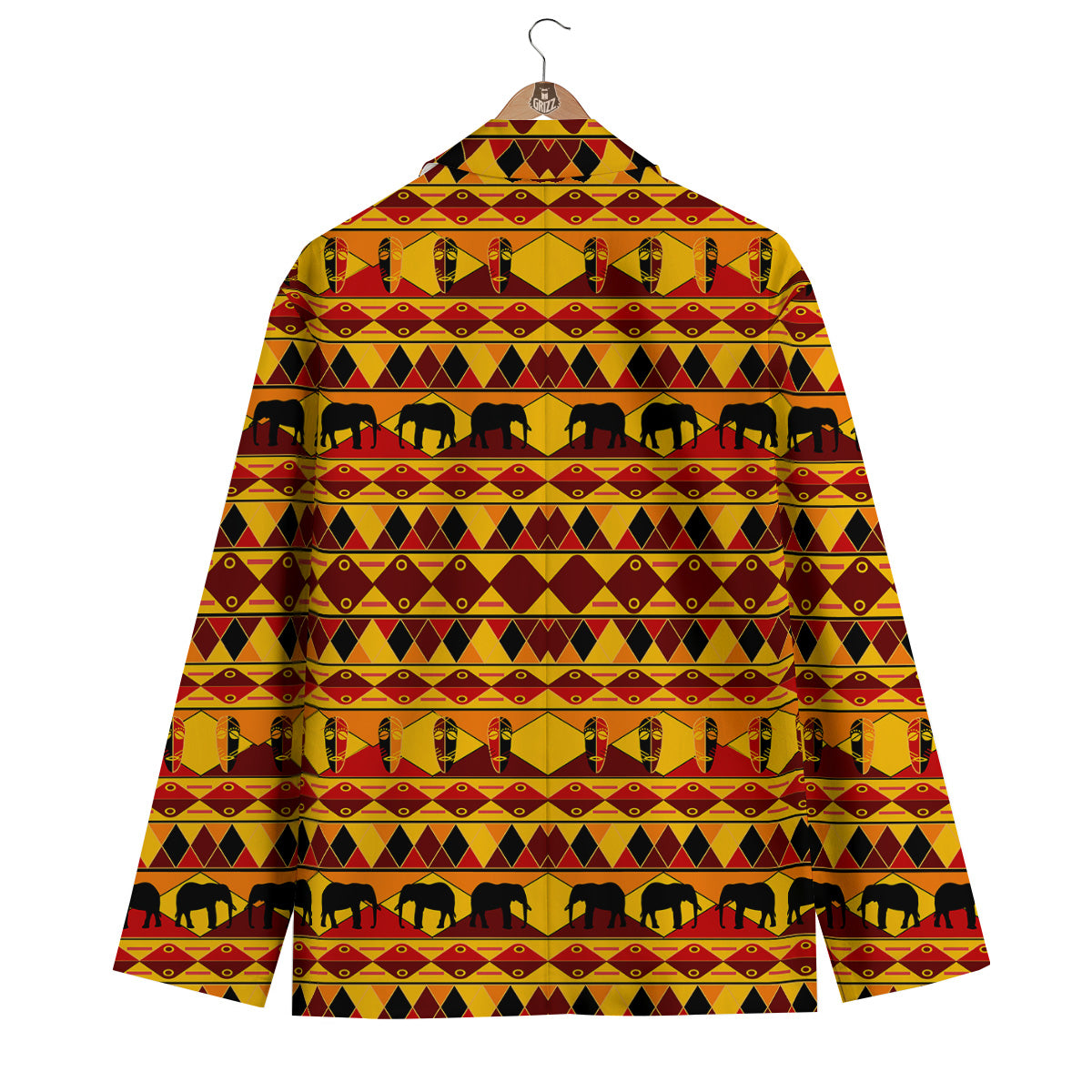 Traditional African Ethnic Print Pattern Men's Blazer-grizzshop
