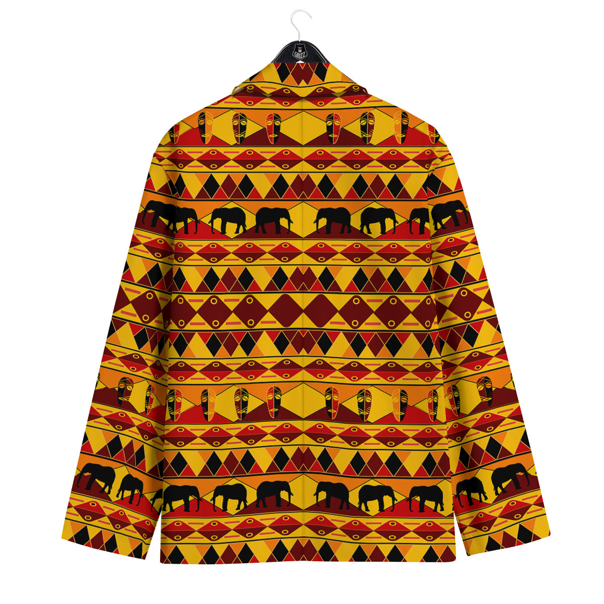 Traditional African Ethnic Print Pattern Men's Sport Coat-grizzshop