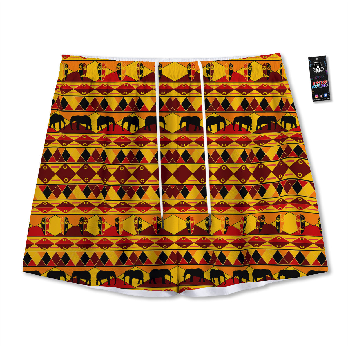 Universe Galaxy Space Dark Nebula Print Mesh Shorts