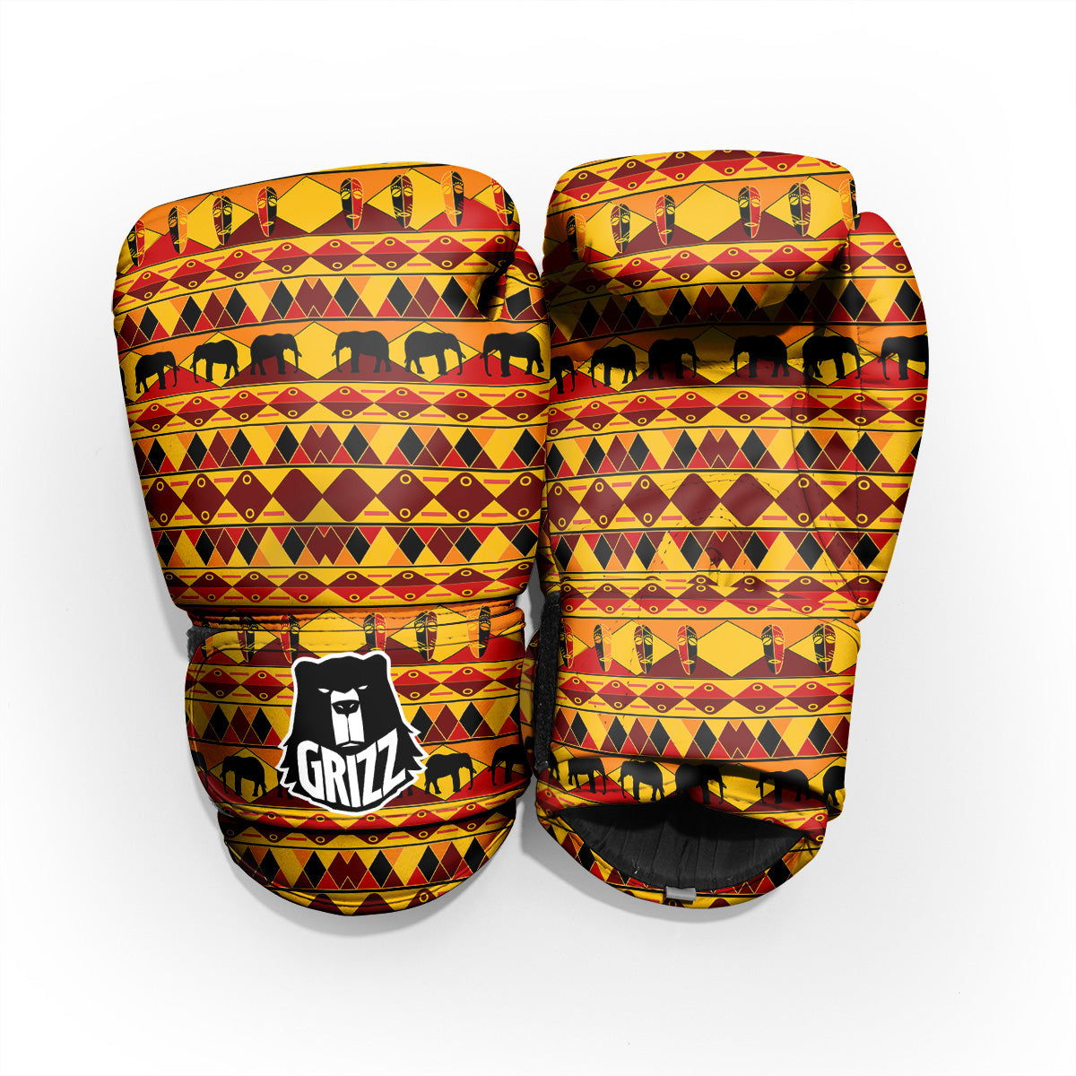 Traditional African Ethnic Print Pattern Pro Boxing Glove