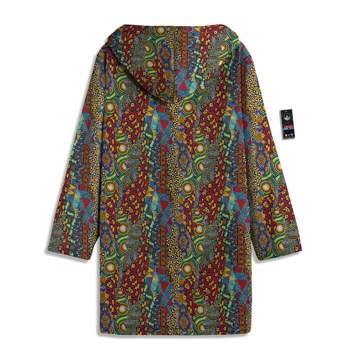 Traditional African Patchwork Animal Skins Print Pattern Men's Windbreaker Jacket-grizzshop