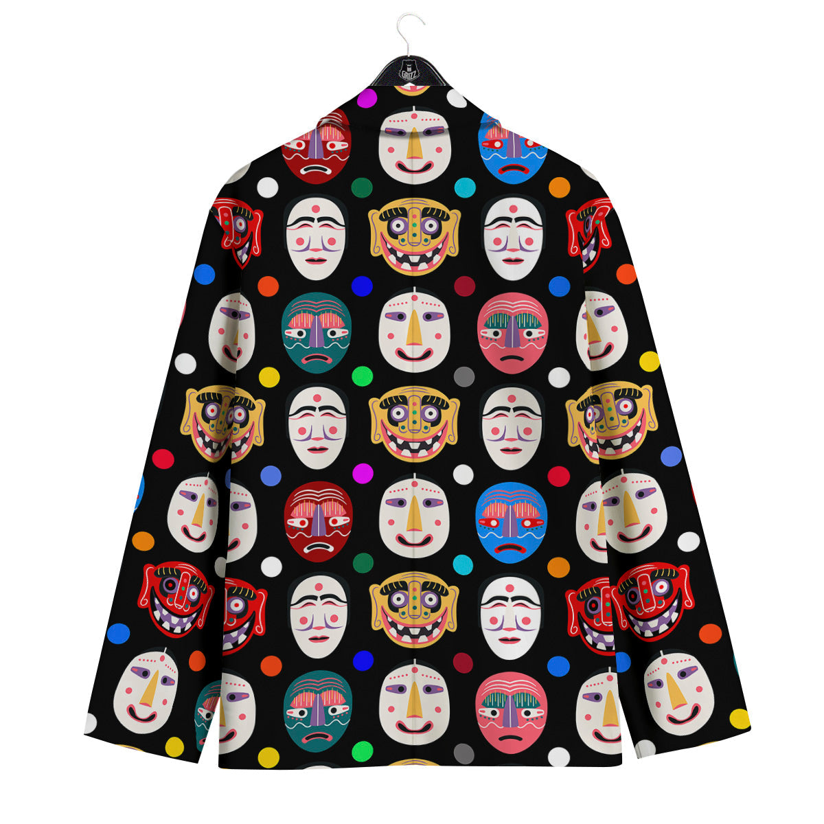 Traditional Korean Masks Print Pattern Men's Sport Coat-grizzshop