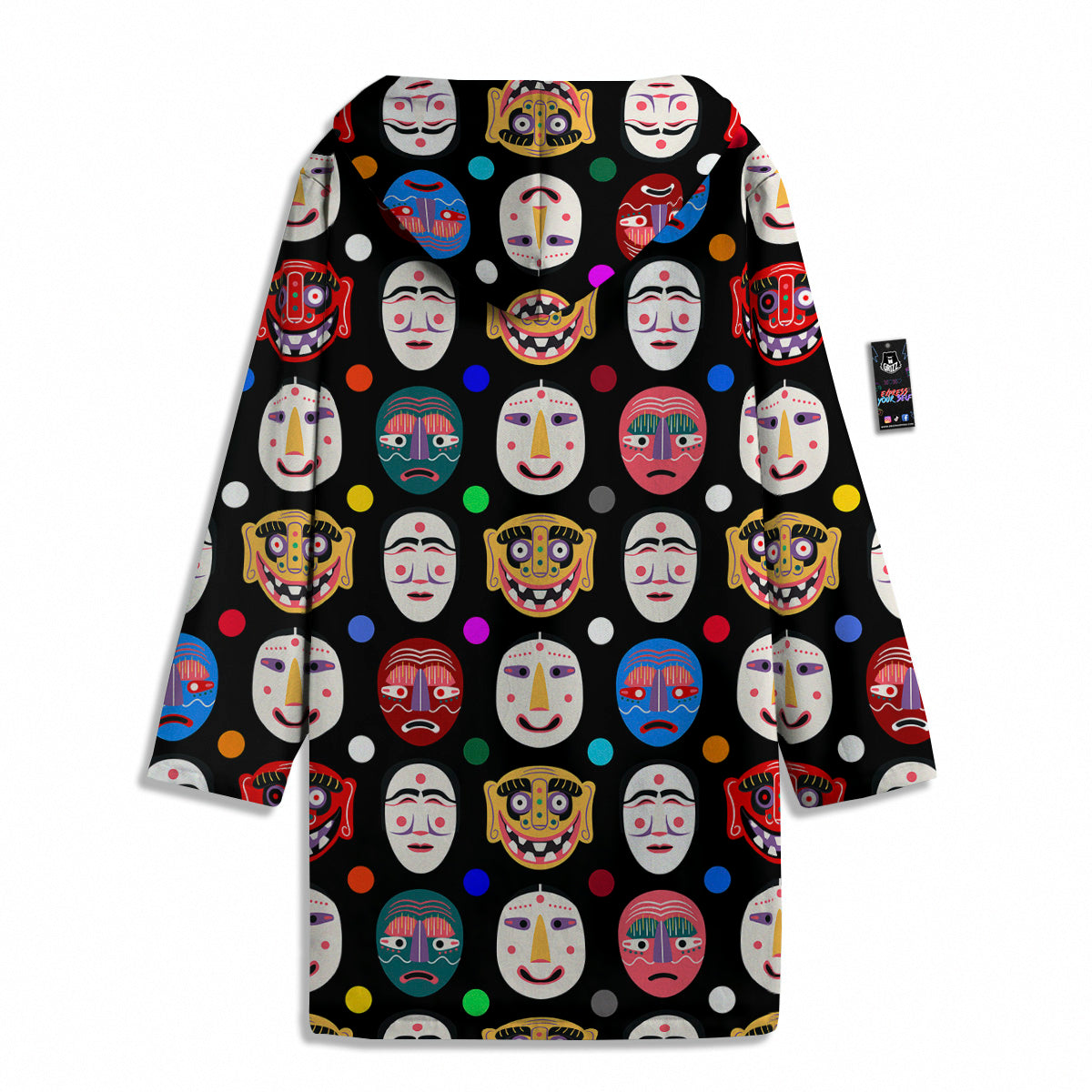 Traditional Korean Masks Print Pattern Men's Windbreaker Jacket-grizzshop