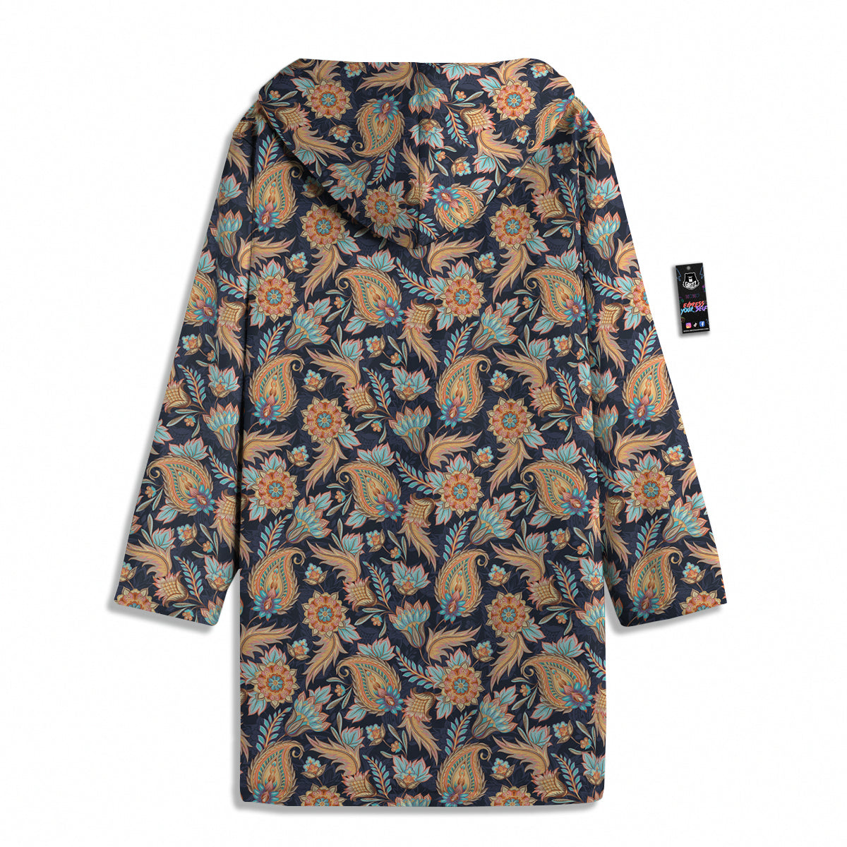 Traditional Oriental Paisley Print Pattern Men's Windbreaker Jacket-grizzshop