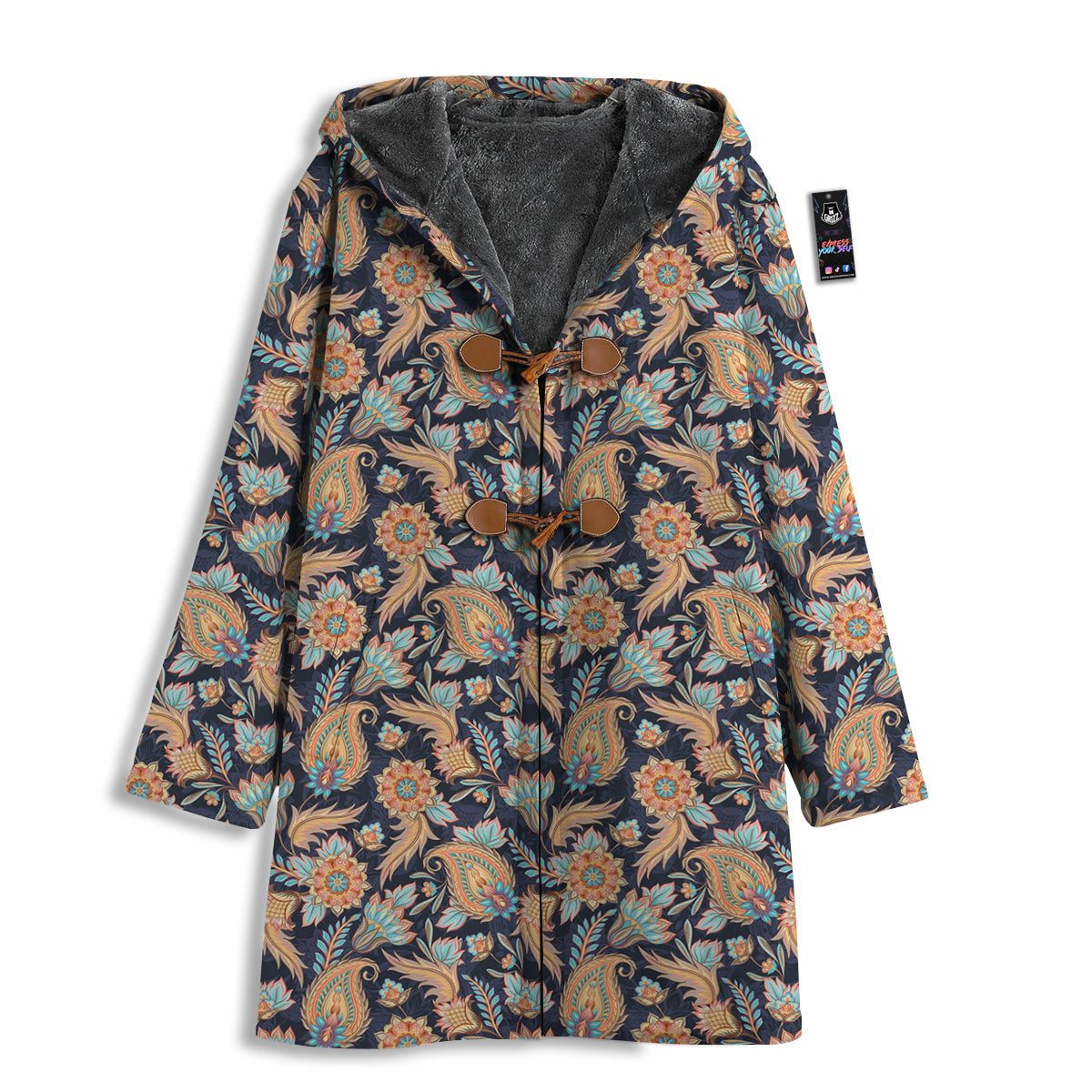 Traditional Oriental Paisley Print Pattern Men's Windbreaker Jacket-grizzshop