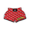 Train Red Print Pattern Muay Thai Boxing Shorts-grizzshop