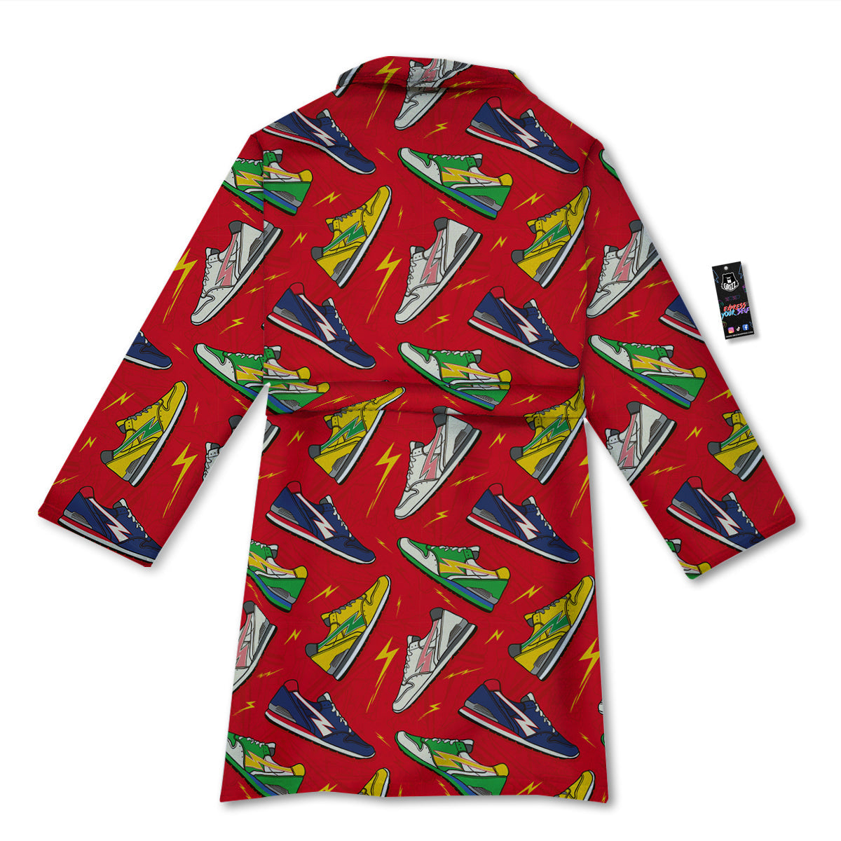 Trainer Sneakers Shoes Print Pattern Bathrobe-grizzshop