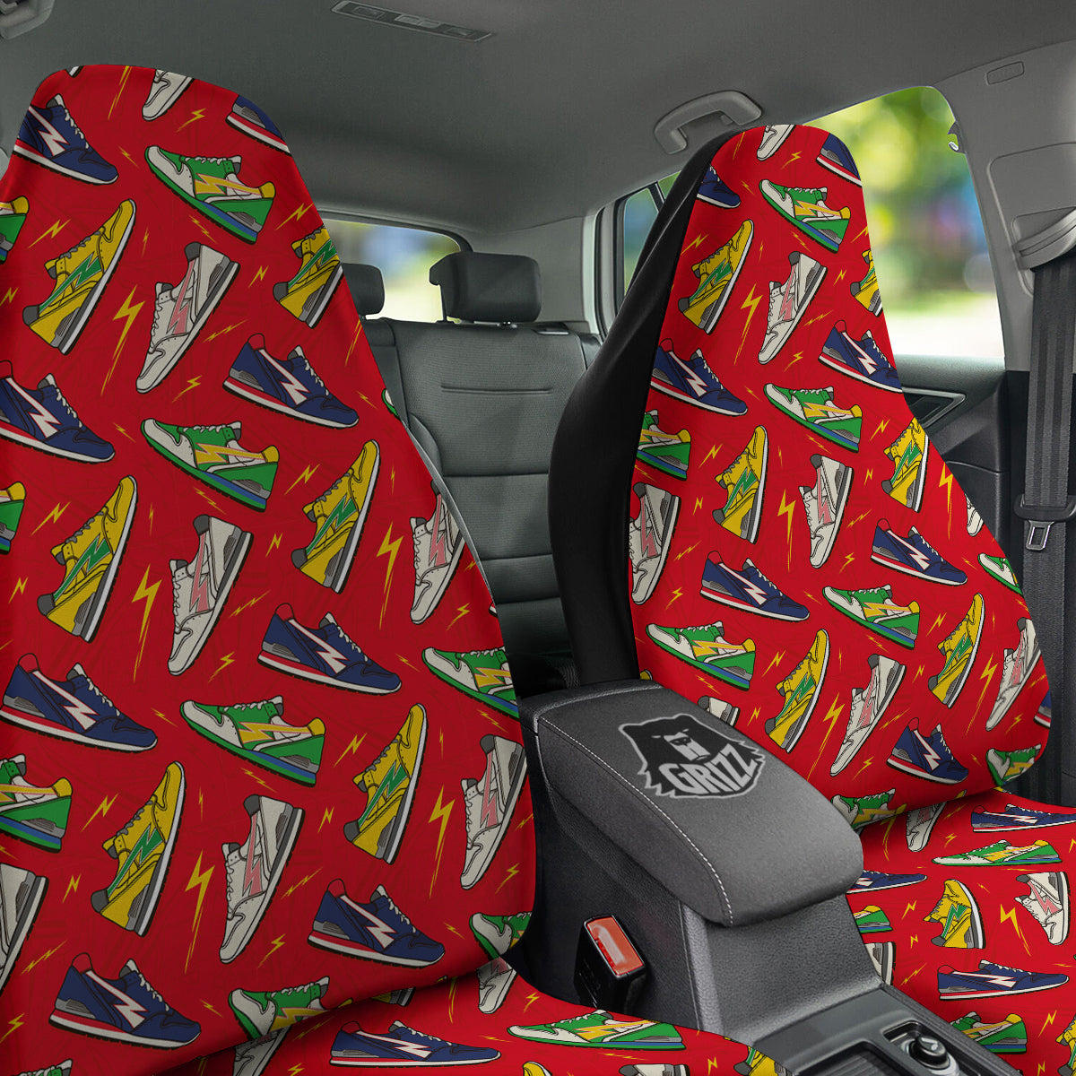 Trainer Sneakers Shoes Print Pattern Car Seat Covers-grizzshop