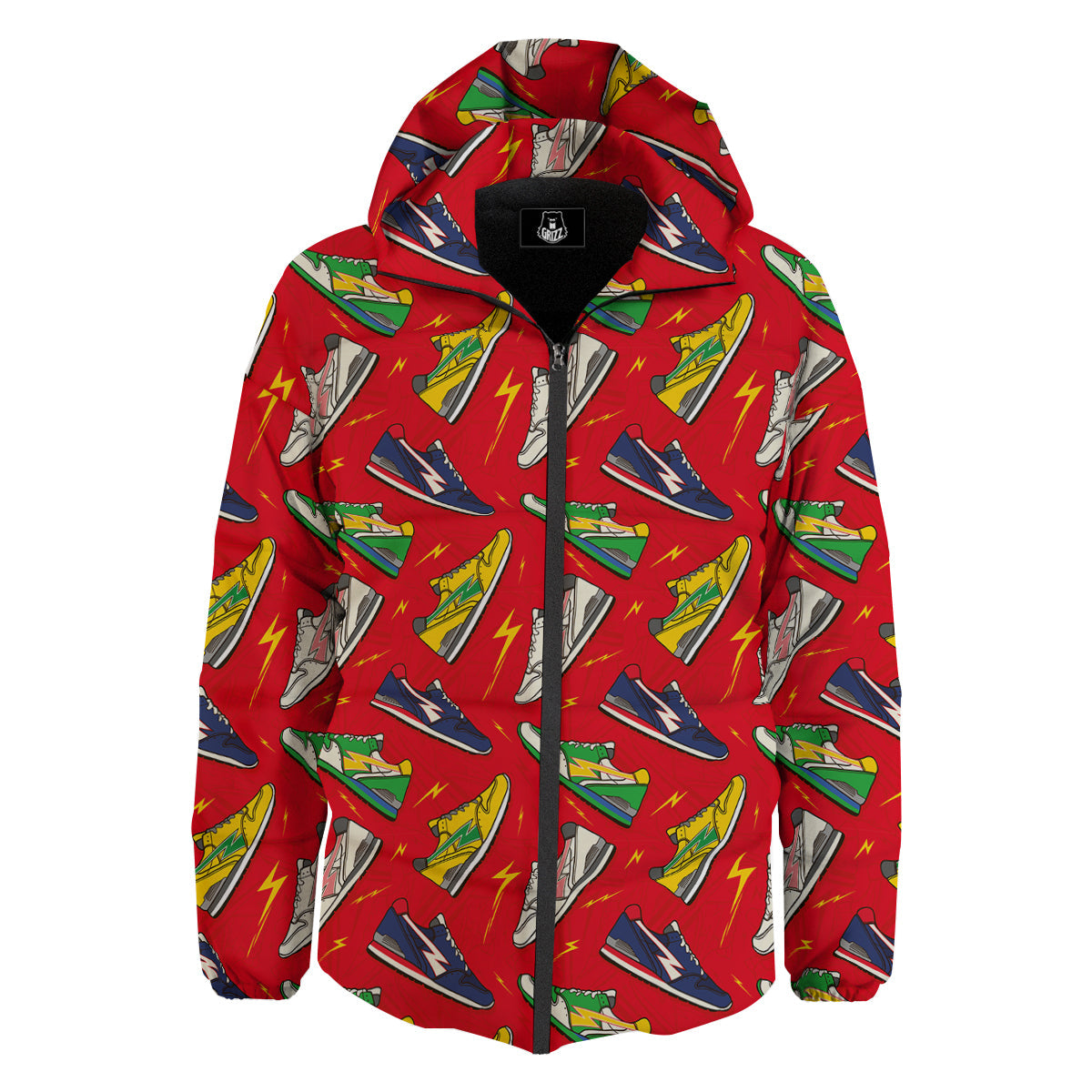 Trainer Sneakers Shoes Print Pattern Down Jacket-grizzshop