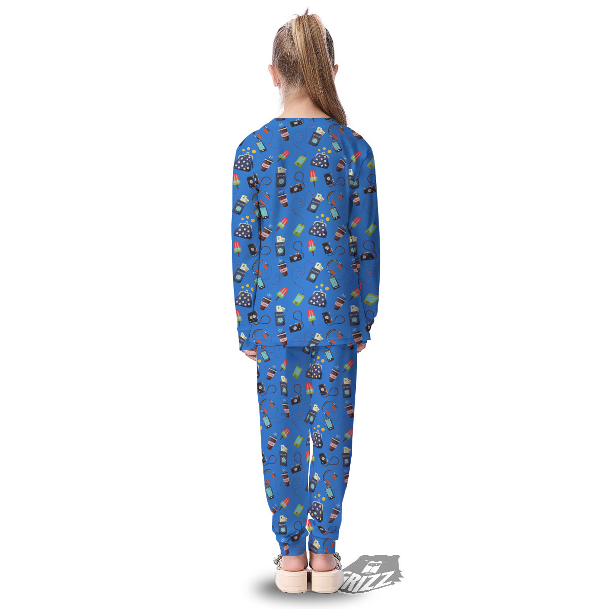 Travel Gear Vacation Print Pattern Kid's Pajamas-grizzshop