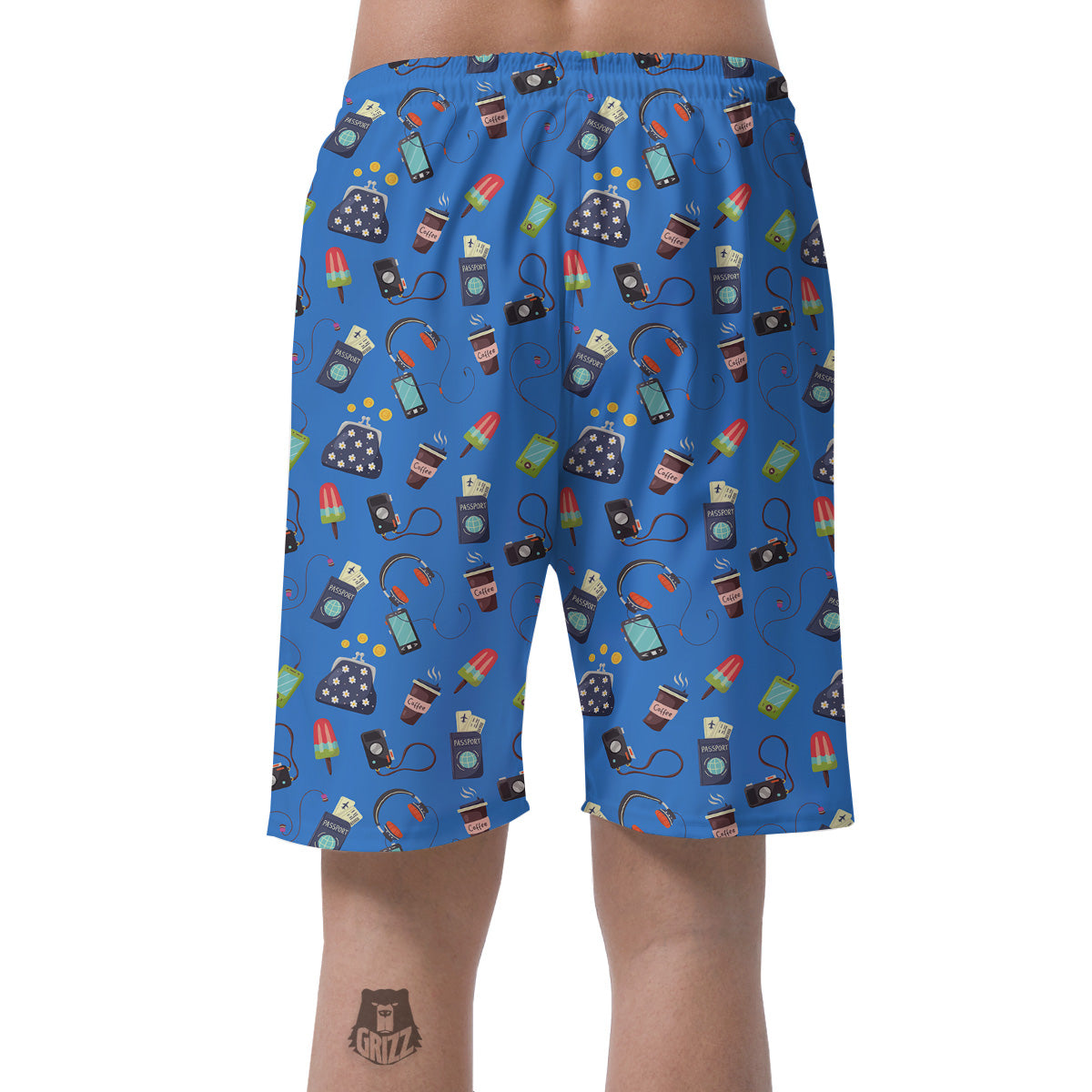 Travel Gear Vacation Print Pattern Men's Shorts-grizzshop