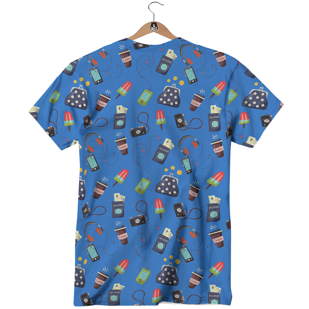Travel Gear Vacation Print Pattern T-Shirt-grizzshop