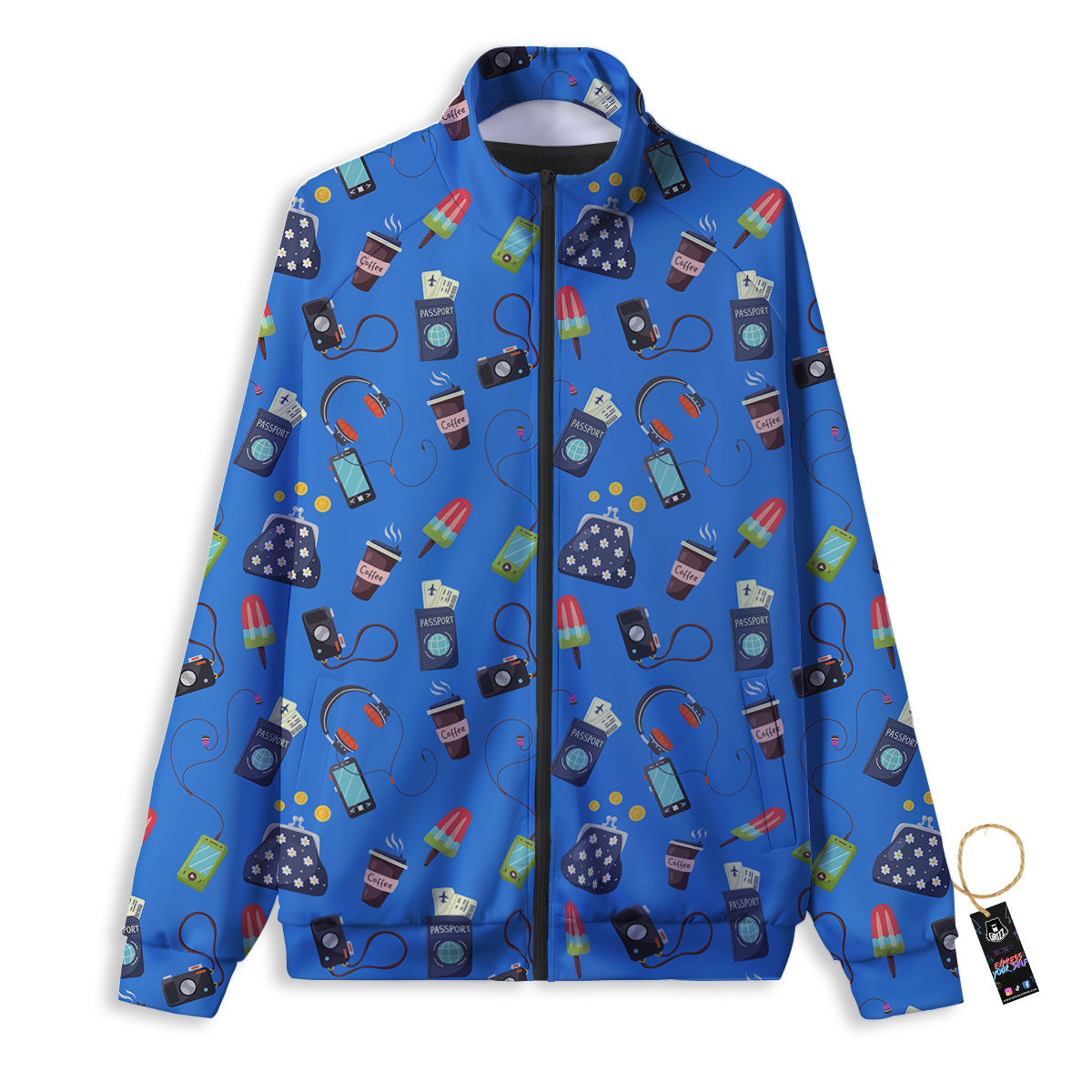 Travel Gear Vacation Print Pattern Track Jacket-grizzshop