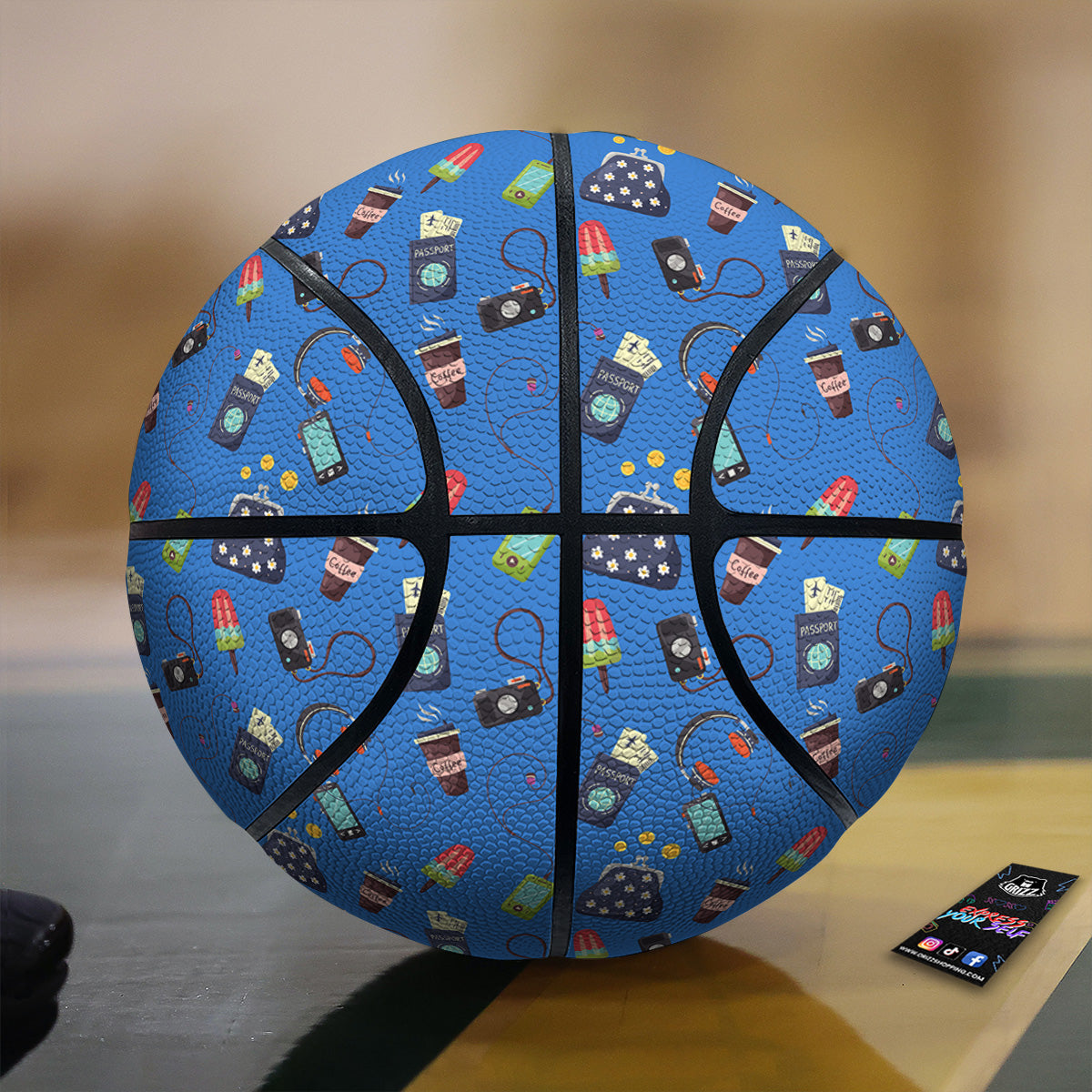 Travel Gear Vacation Print Pattern Basketball