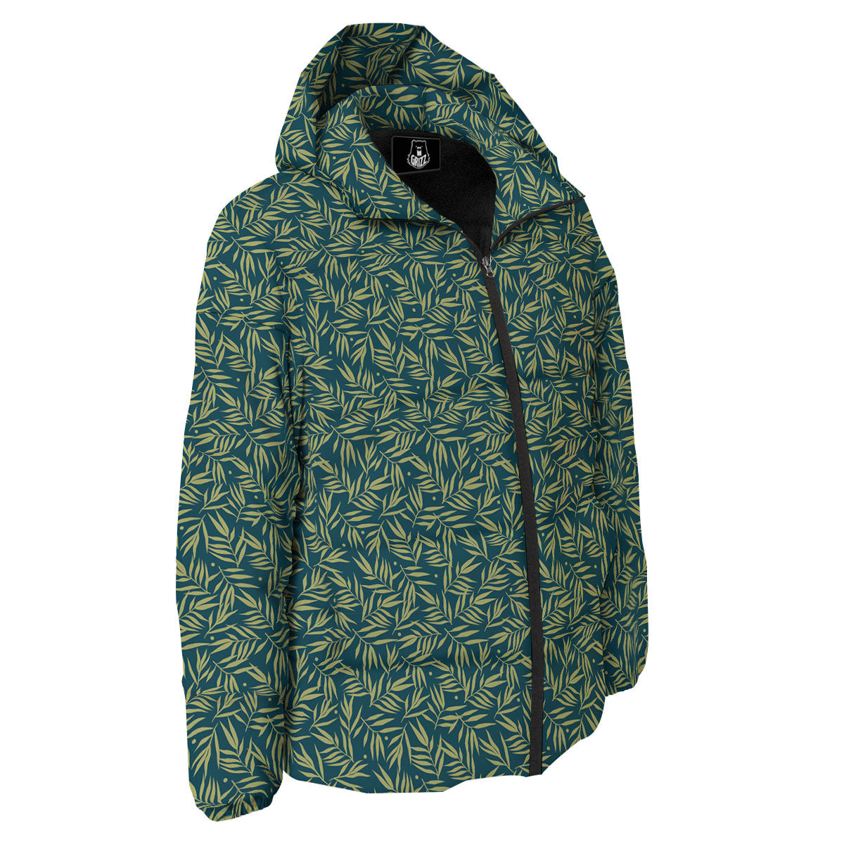 Tree Bamboo Green Print Pattern Down Jacket-grizzshop