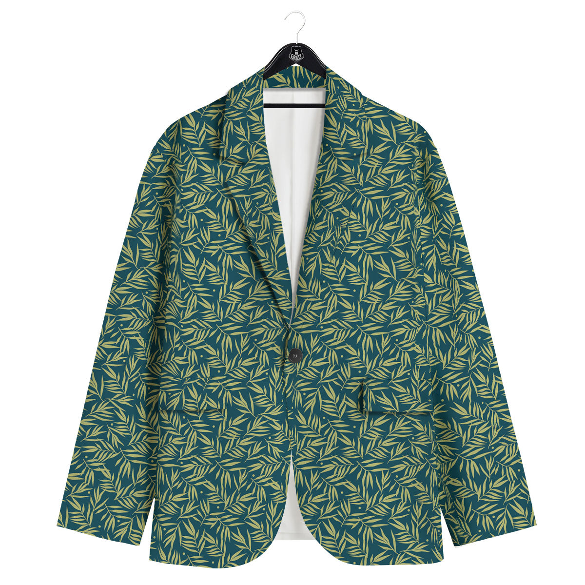 Tree Bamboo Green Print Pattern Men's Sport Coat-grizzshop