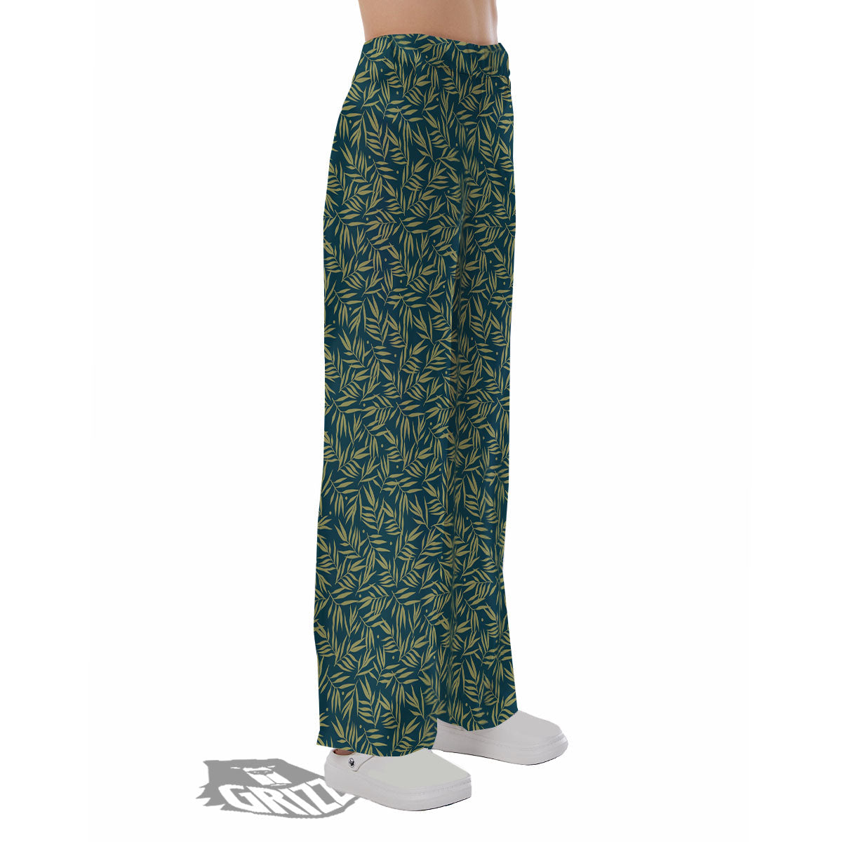 Tree Bamboo Green Print Pattern Pajama Pants-grizzshop