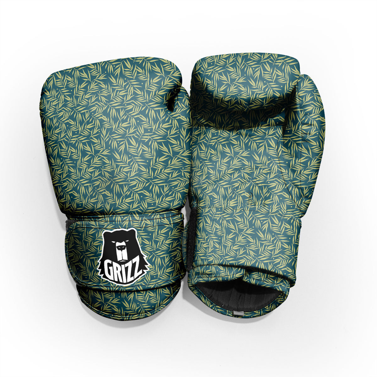 Tree Bamboo Green Print Pattern Pro Boxing Glove