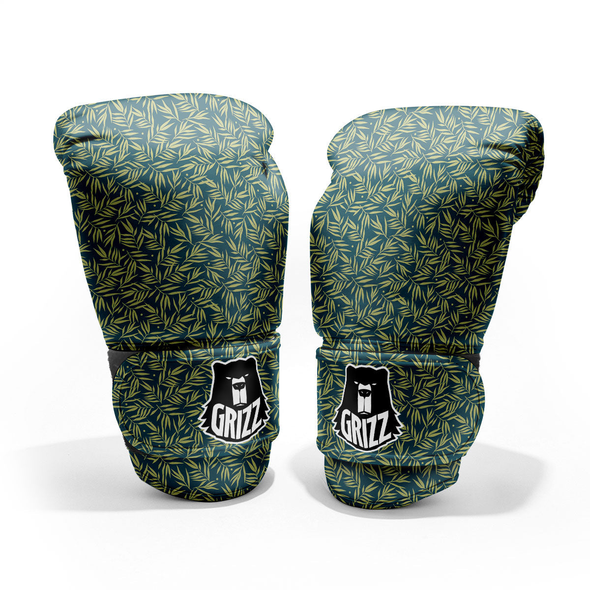 Tree Bamboo Green Print Pattern Pro Boxing Glove