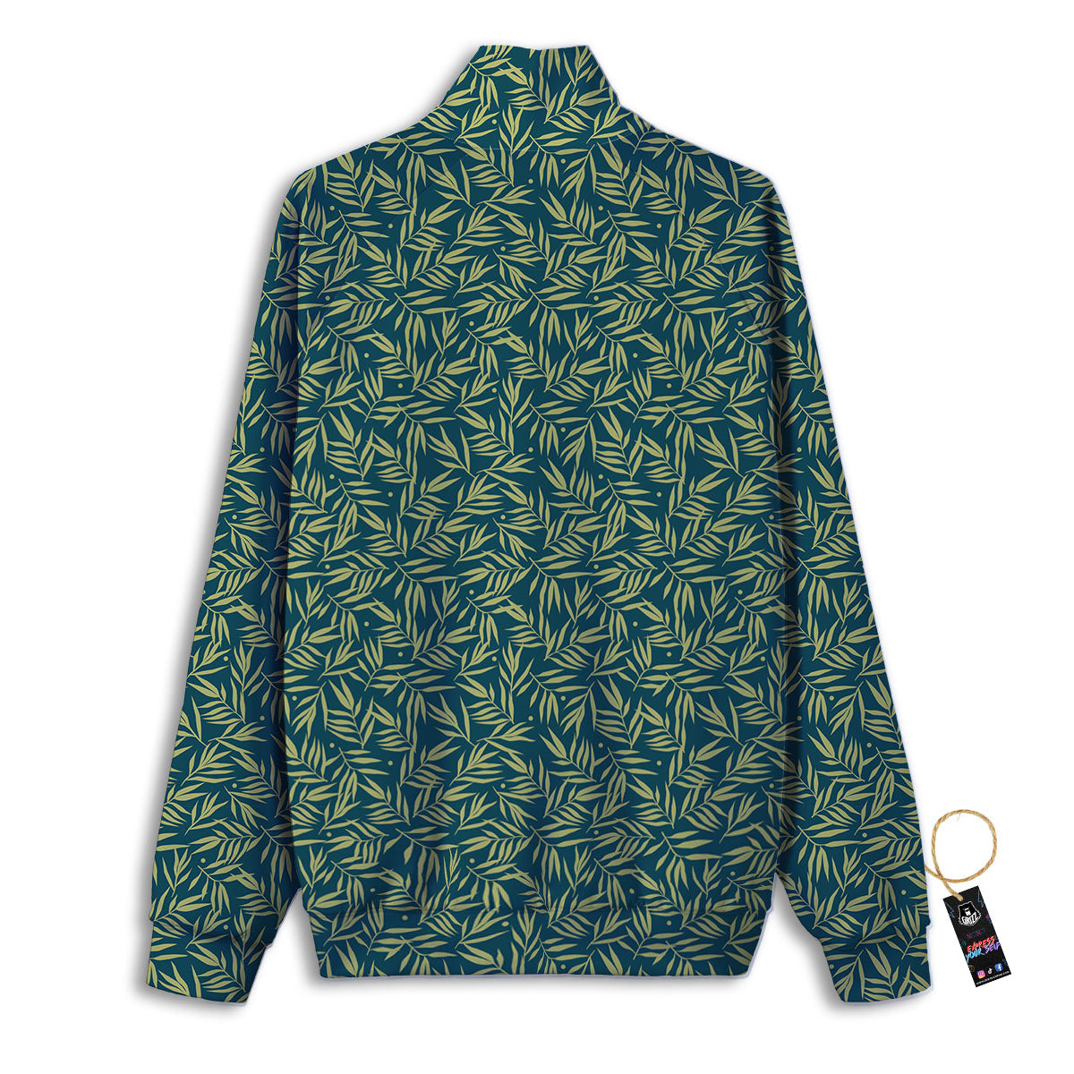 Tree Bamboo Green Print Pattern Track Jacket-grizzshop