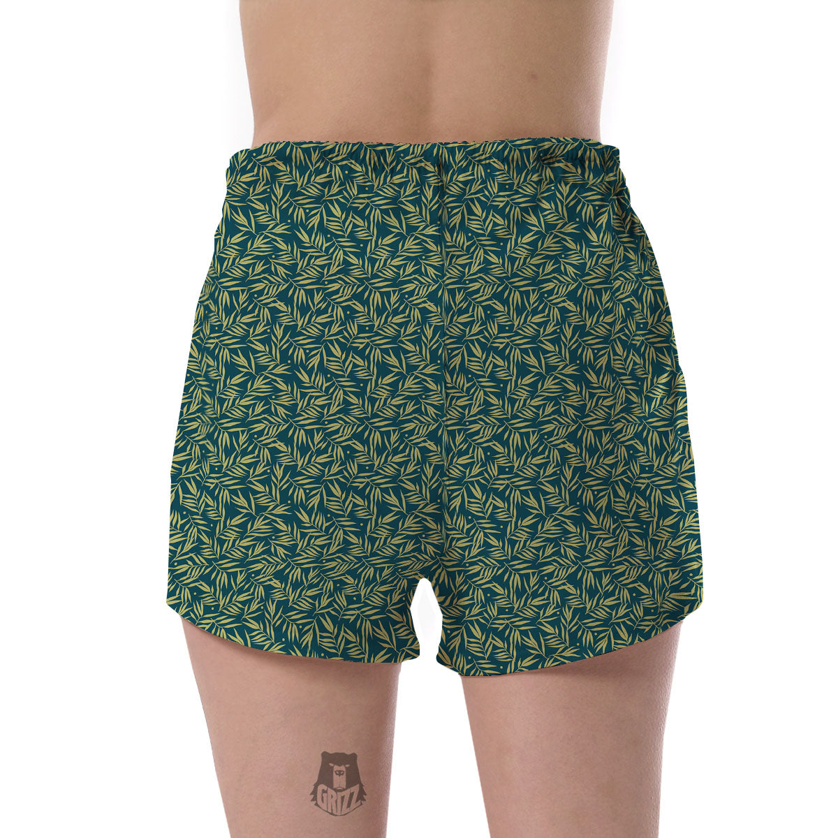 Tree Bamboo Green Print Pattern Women's Shorts-grizzshop