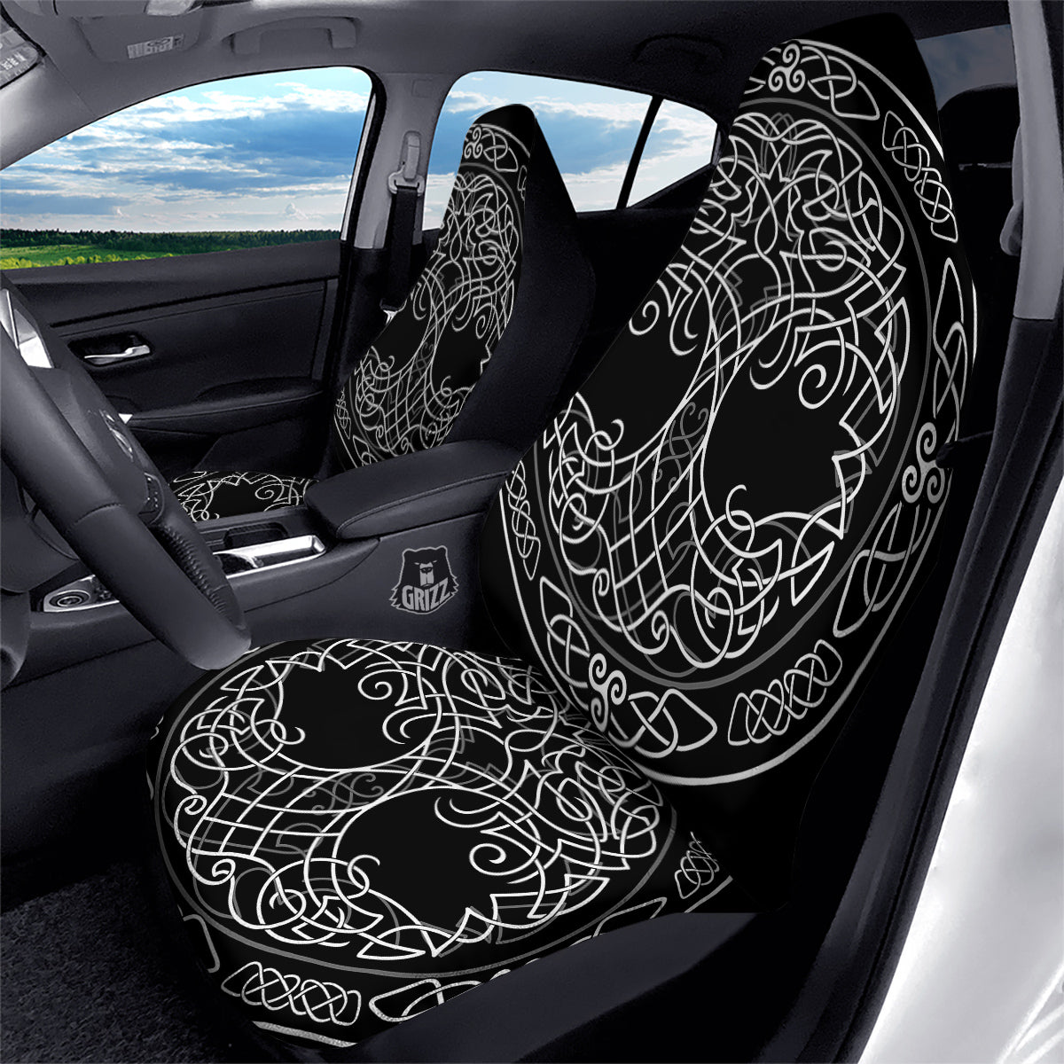Tree Of Life Celtic Knot Print Car Seat Covers-grizzshop
