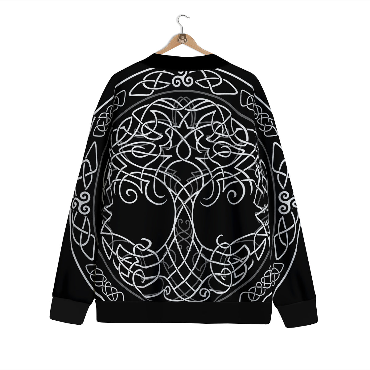 Tree Of Life Celtic Knot Print Cardigan-grizzshop