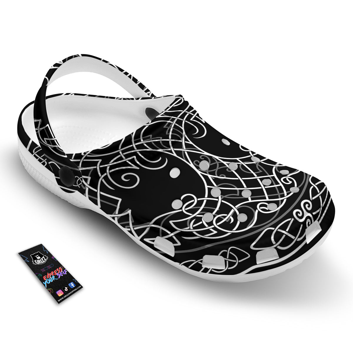 Tree Of Life Celtic Knot Print Clog-grizzshop