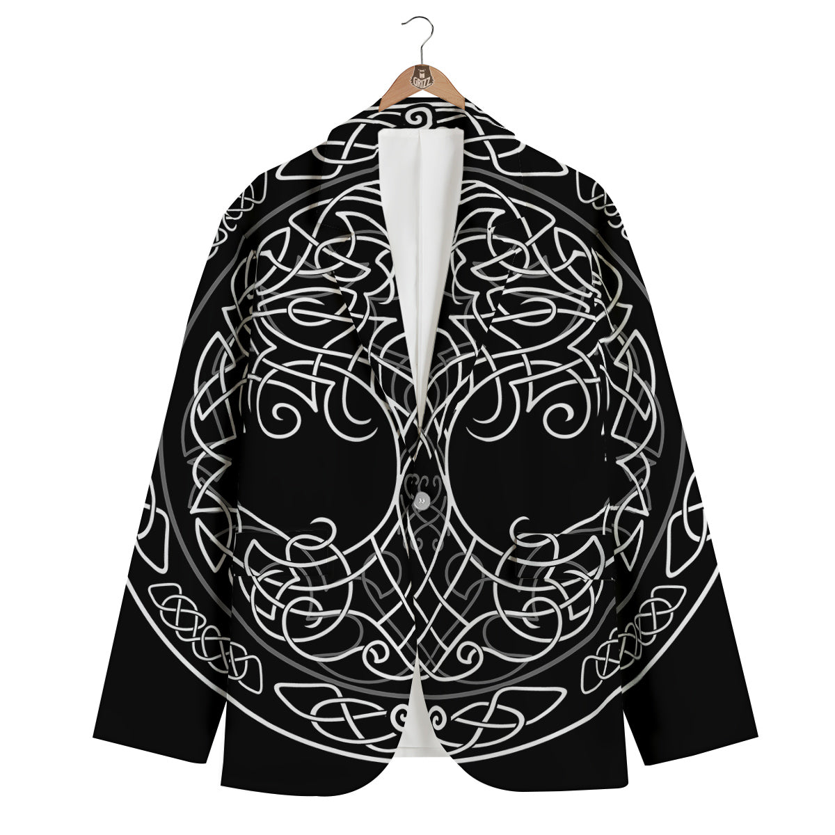 Tree Of Life Celtic Knot Print Men's Blazer-grizzshop