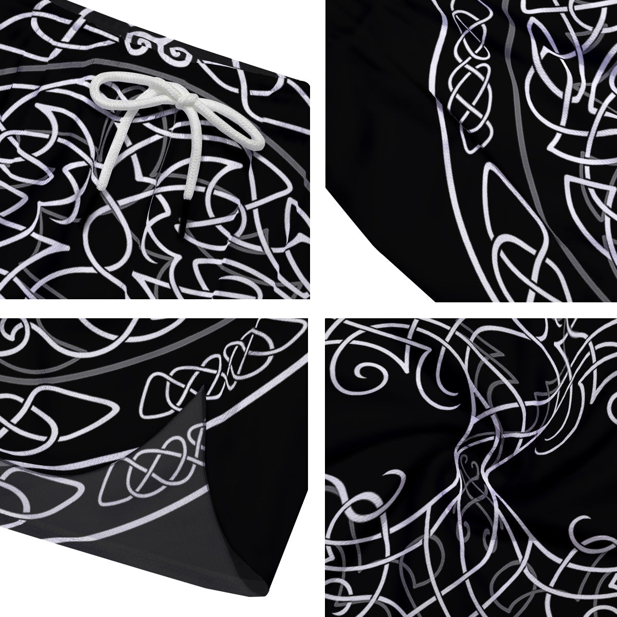 Tree Of Life Celtic Knot Print Men's Running Shorts-grizzshop