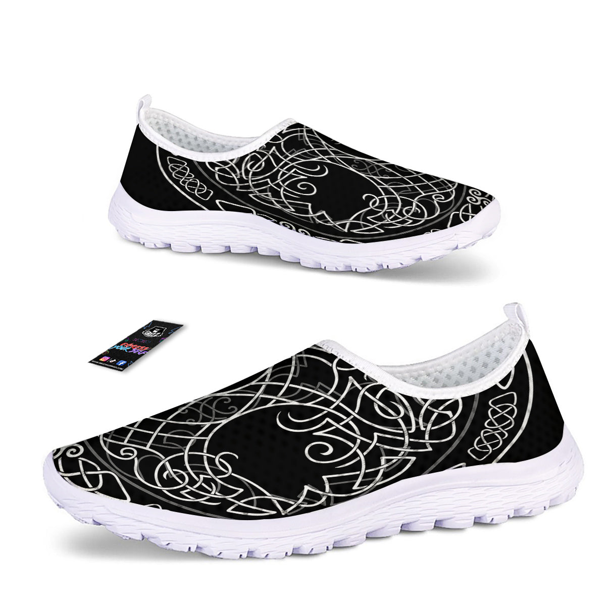 Tree Of Life Celtic Knot Print Nurse Shoes-grizzshop