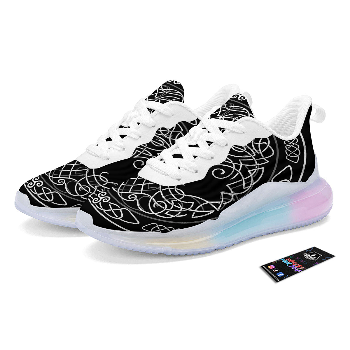 Tree Of Life Celtic Knot Print Running Sneakers-grizzshop