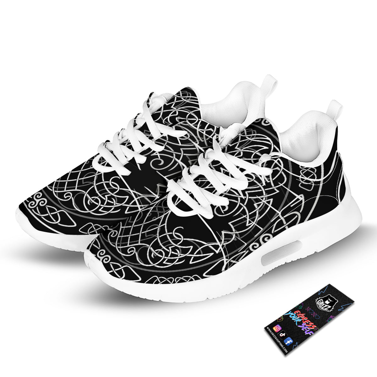Tree Of Life Celtic Knot Print Tennis Shoes-grizzshop