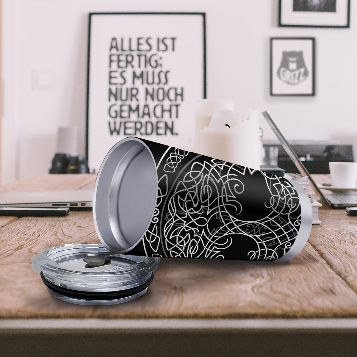 Tree Of Life Celtic Knot Print Tumbler-grizzshop