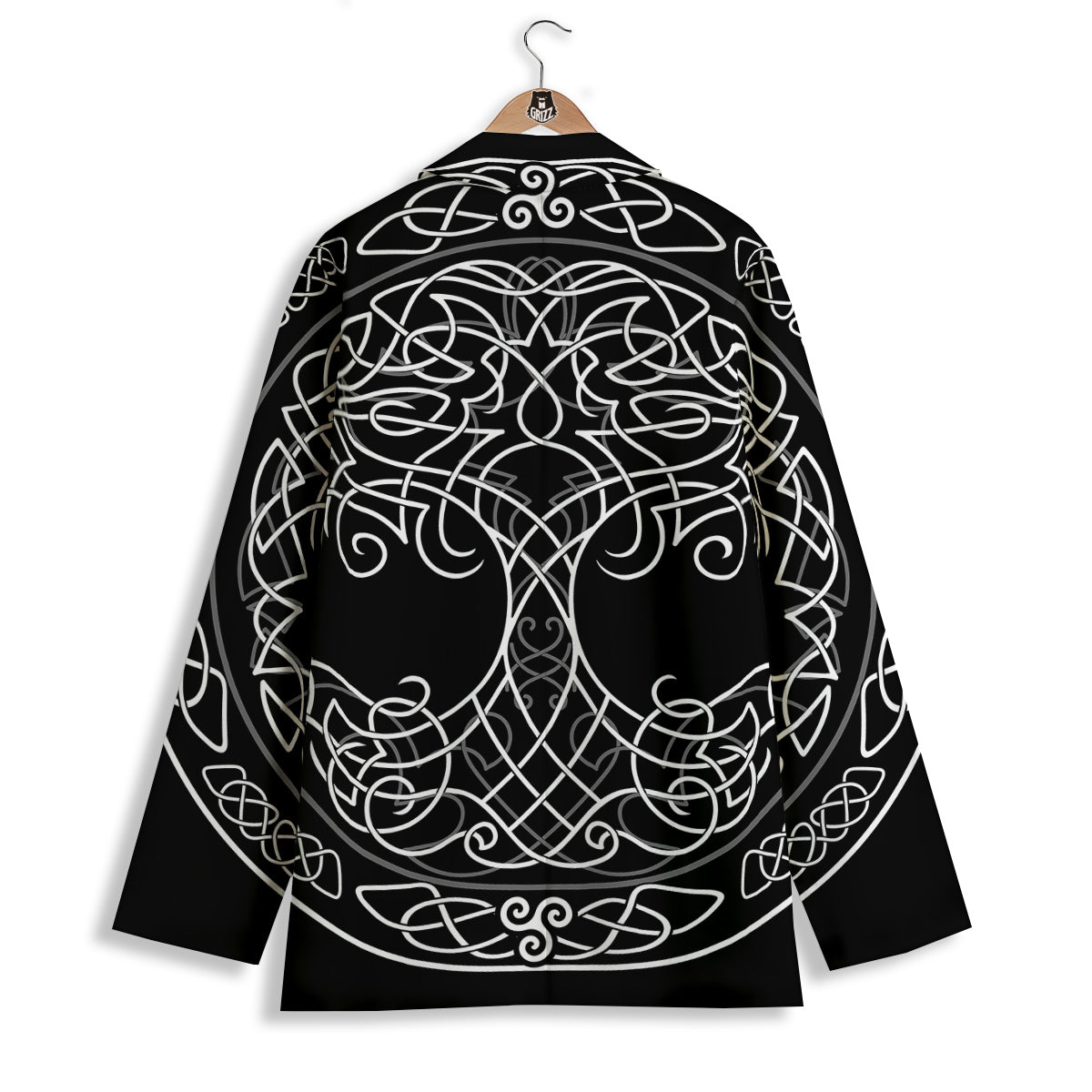 Tree Of Life Celtic Knot Print Women's Blazer-grizzshop