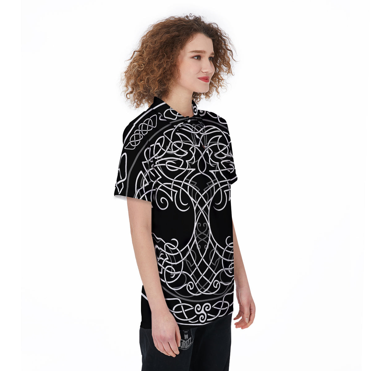 Tree Of Life Celtic Knot Print Women's Golf Shirts-grizzshop
