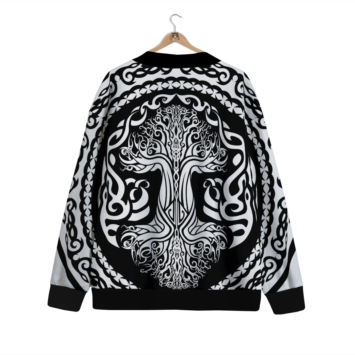 Tree Of Life Viking Print Cardigan-grizzshop