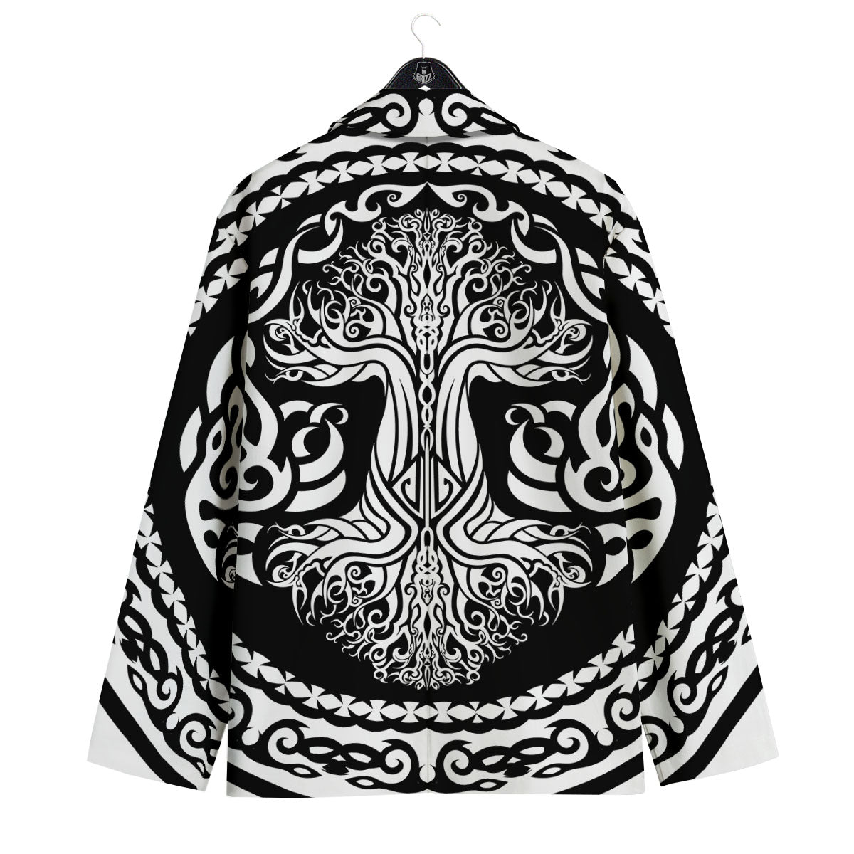 Tree Of Life Viking Print Men's Sport Coat-grizzshop