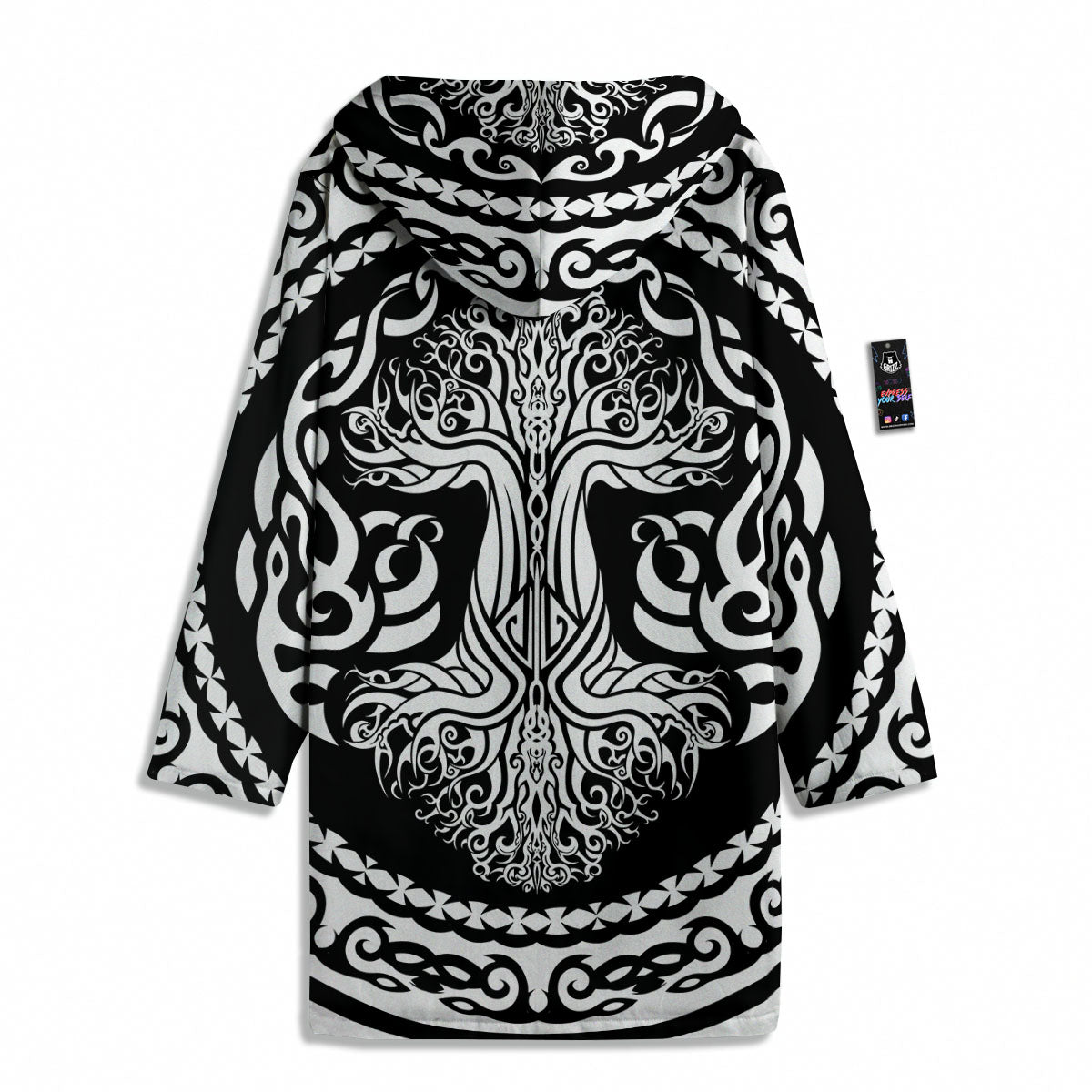 Tree Of Life Viking Print Men's Windbreaker Jacket-grizzshop