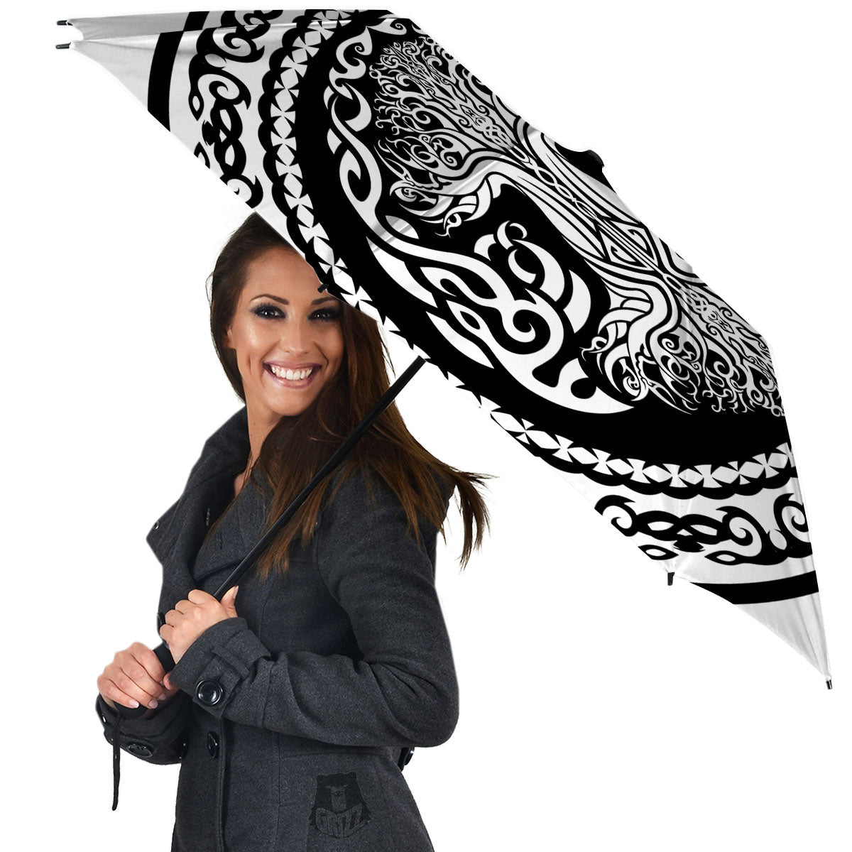 Tree Of Life Viking Print Umbrella-grizzshop