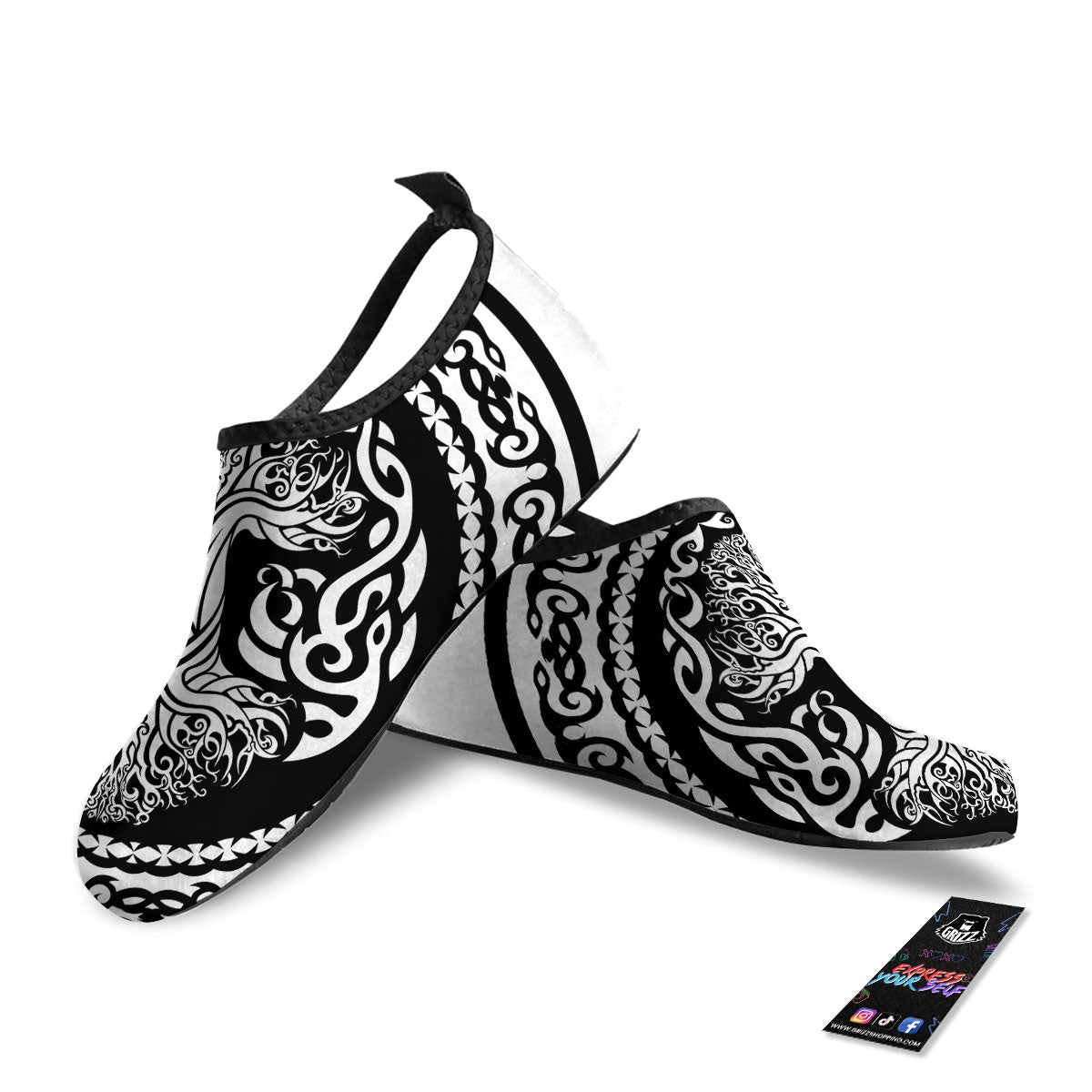 Tree Of Life Viking Print Water Shoes-grizzshop