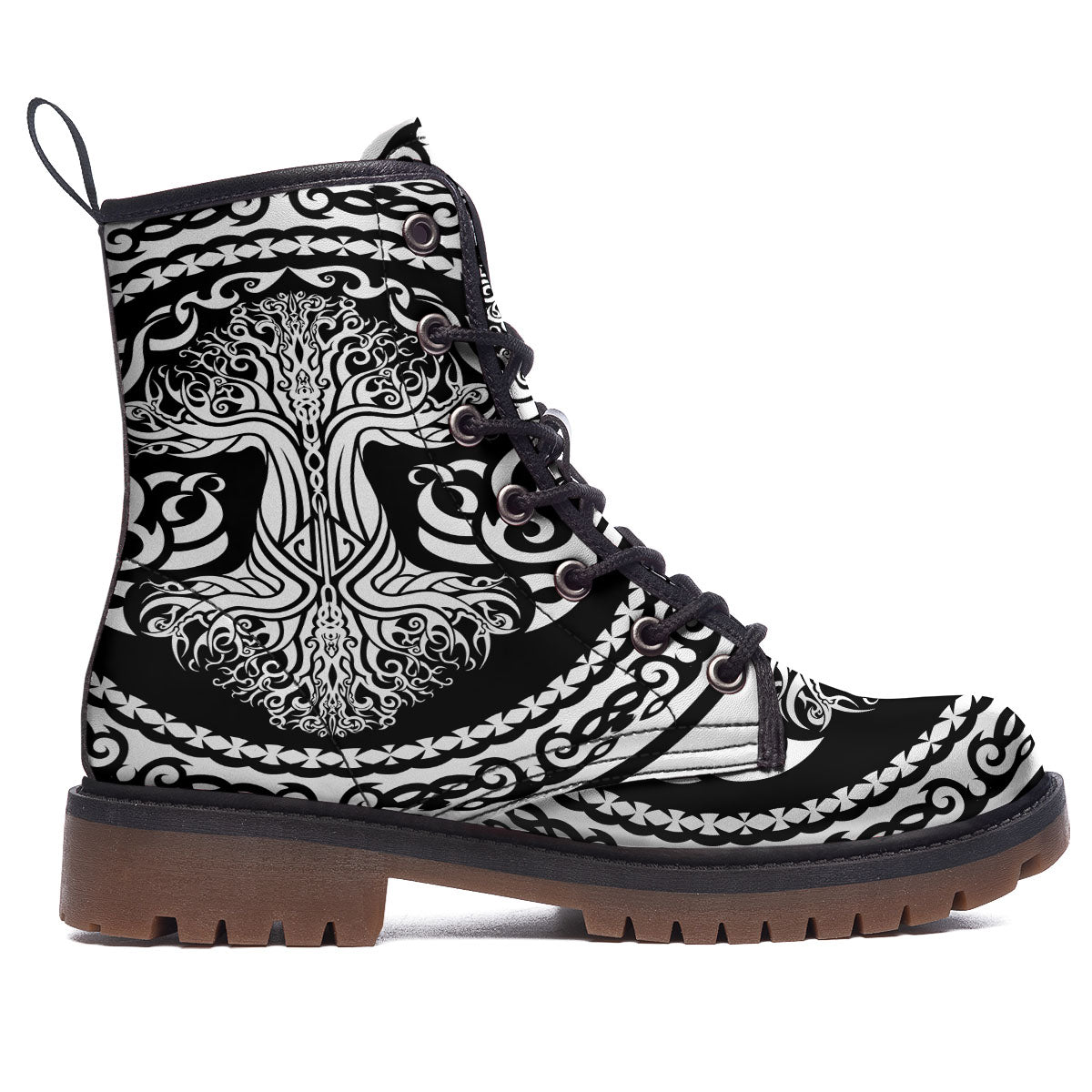Tree Of Life Viking Print Work Boots-grizzshop